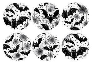 6er Set Freestyle Libre 3 Sticker - Bats