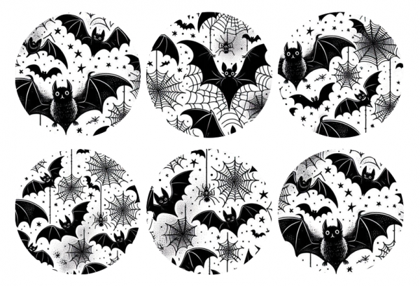 6er Set Freestyle Libre 3 Sticker - Bats