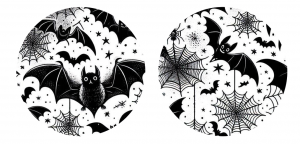 2er Set Freestyle Libre 2 Sticker - Bats