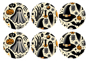 6er Set Freestyle Libre 3 Sticker - Spooky