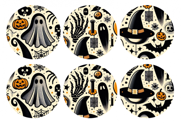 6er Set Freestyle Libre 3 Sticker - Spooky