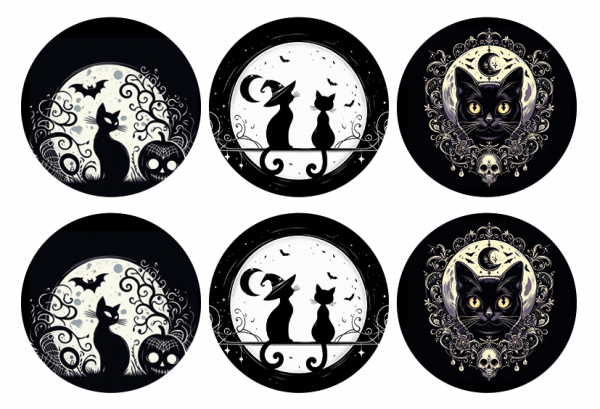 6er Set Freestyle Libre 3 Sticker - Cats