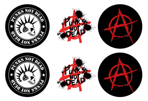 6er Set Freestyle Libre 3 Sticker - Punk