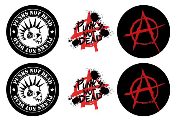 6er Set Freestyle Libre 3 Sticker - Punk