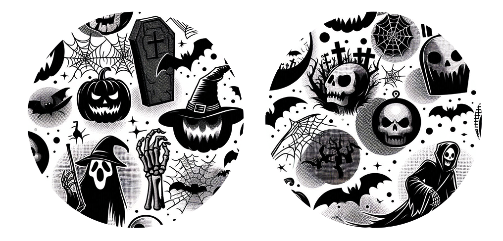 2er Set  Freestyle Libre 2 Sticker - Halloween 1