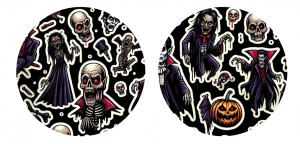 2er Set Freestyle Libre 2 Sticker - Halloween 2