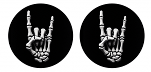 2er Set Freestyle Libre 2 Sticker - Rock Hand