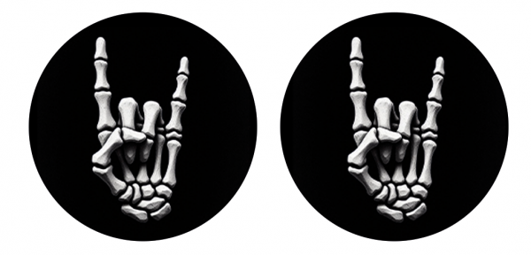 2er Set Freestyle Libre 2 Sticker - Rock Hand