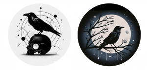 2er Set Freestyle Libre2 Sticker - Raven