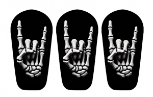 3er Set Dexcom G6 Sticker - Rock Hand