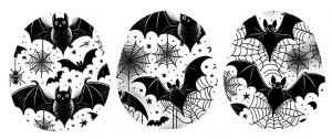 3er Set Dexcom G7 Sticker - Bats