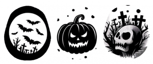 3er Set Dexcom G7 Sticker - Halloween 1