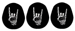 3er Set Dexcom G7 Sticker - Rock Hand