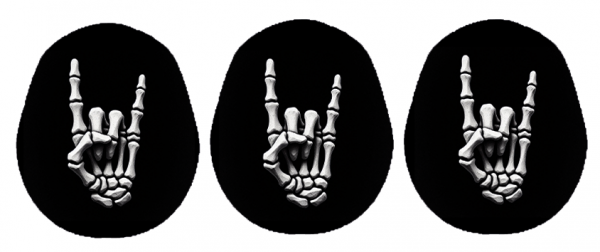 3er Set Dexcom G7 Sticker - Rock Hand