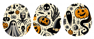 3er Set Dexcom G7 Sticker - Spooky