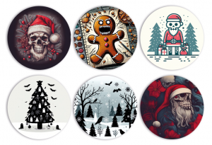 6er Set Freestyle Libre 3 Sticker - XMAS MIX 💀 XMAS SPECIAL 💀