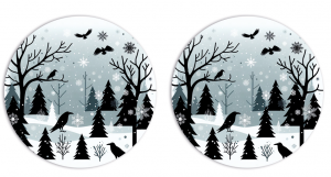 2er Set Freestyle Libre 2 Sticker - Winter Forest ❄️ XMAS SPECIAL ❄️