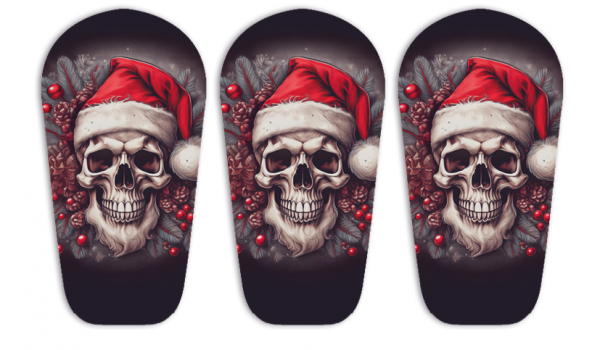 3er Set Dexcom G6 Sticker - Skull Santa 💀 XMAS SPECIAL 💀