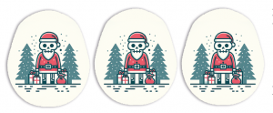 3er Set Dexcom G7 Sticker - Santa’s coming 🎅🏻 XMAS SPECIAL 🎅🏻
