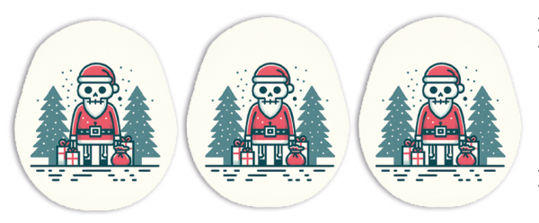 3er Set Dexcom G7 Sticker - Santa’s coming 🎅🏻 XMAS SPECIAL 🎅🏻
