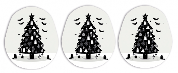 3er Set Dexcom G7 Sticker - Christmas Tree 🦇 XMAS SPECIAL 🦇